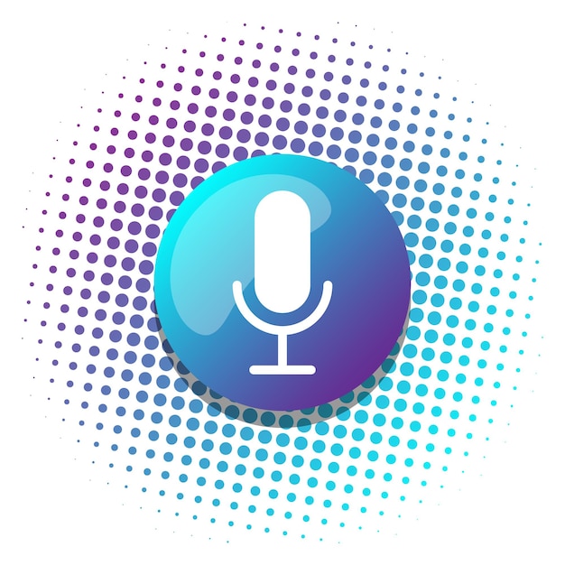 Premium Vector | Voice recognition ai personal assistant modern ...