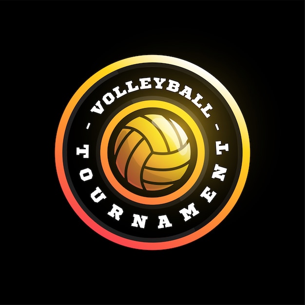 Download Free Volleyball Circular Logo Modern Professional Typography Sport Use our free logo maker to create a logo and build your brand. Put your logo on business cards, promotional products, or your website for brand visibility.