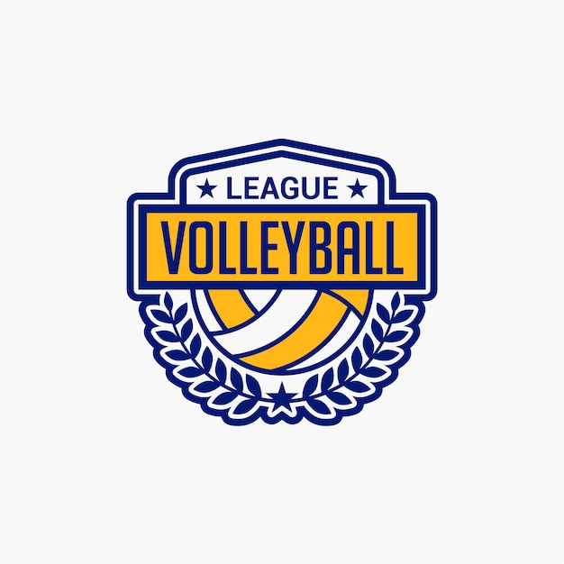 Premium Vector | Volleyball club badge