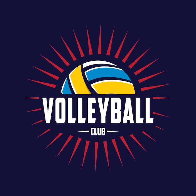 Premium Vector | Volleyball design badge, american logo