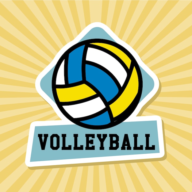 Download Volleyball design Vector | Premium Download