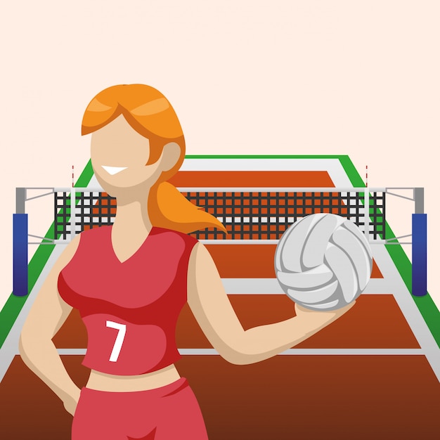 Download Premium Vector | Volleyball design