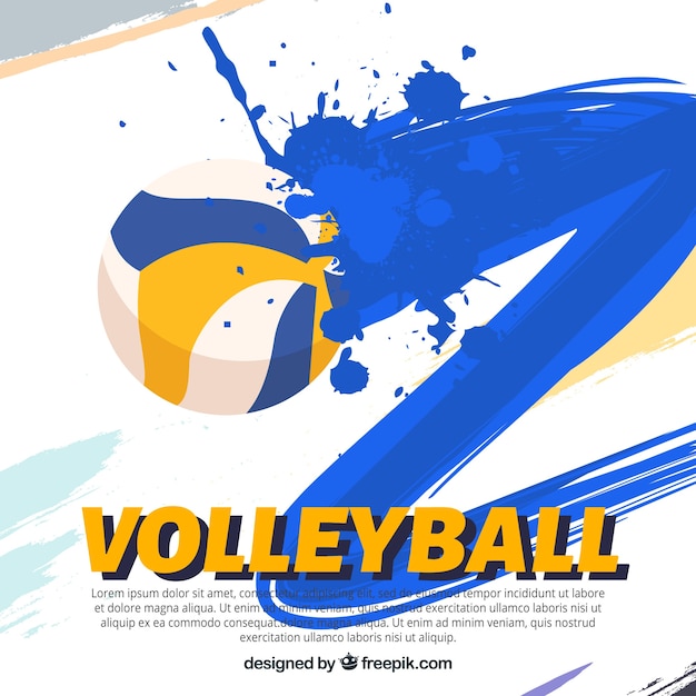 Volleyball editable wallpaper