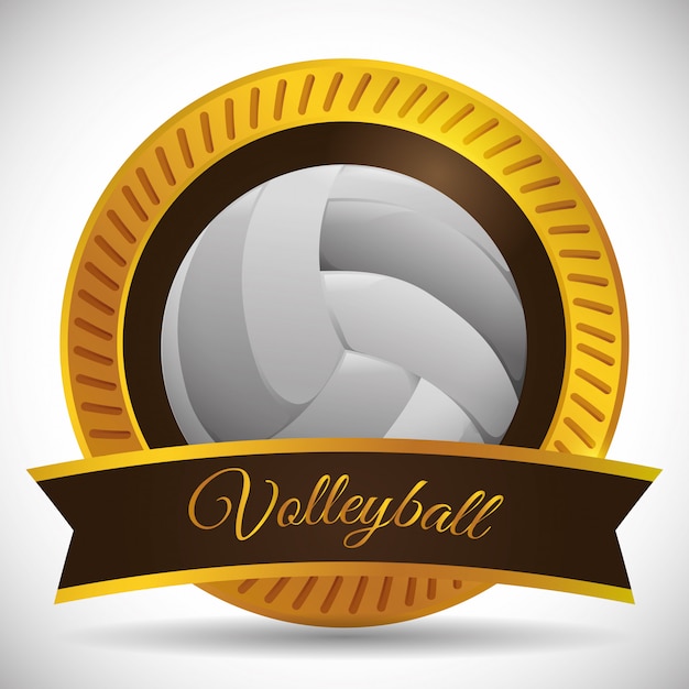 Download Volleyball icon design | Premium Vector