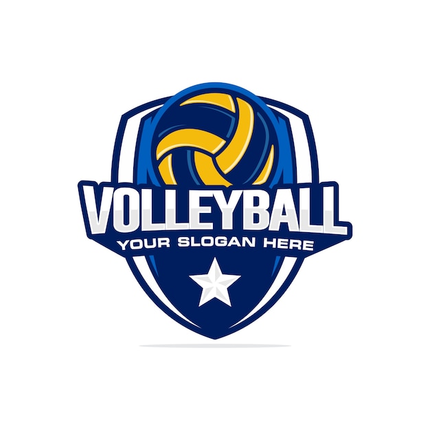 Volleyball logo | Premium Vector