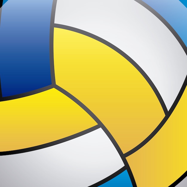 Premium Vector | Volleyball skin over ball background vector illustration