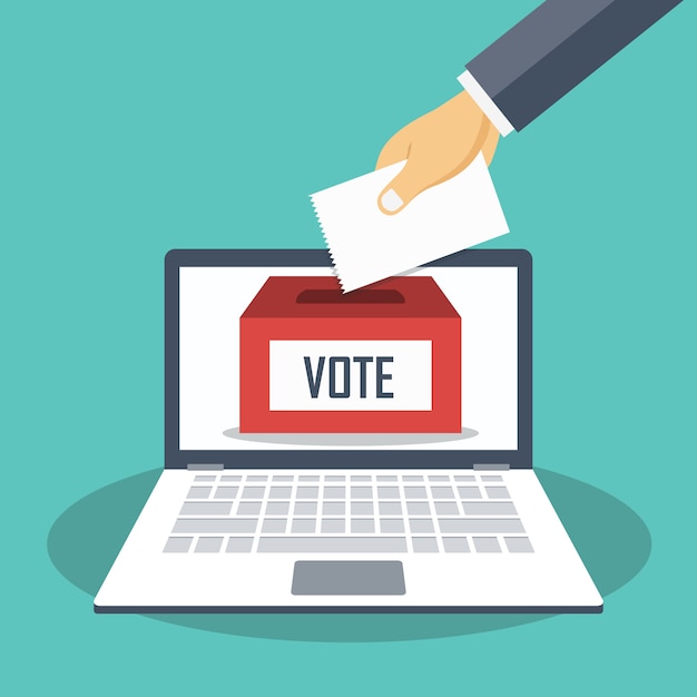 Premium Vector Voting Online