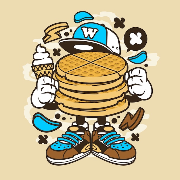 Download Waffle Vector | Premium Download