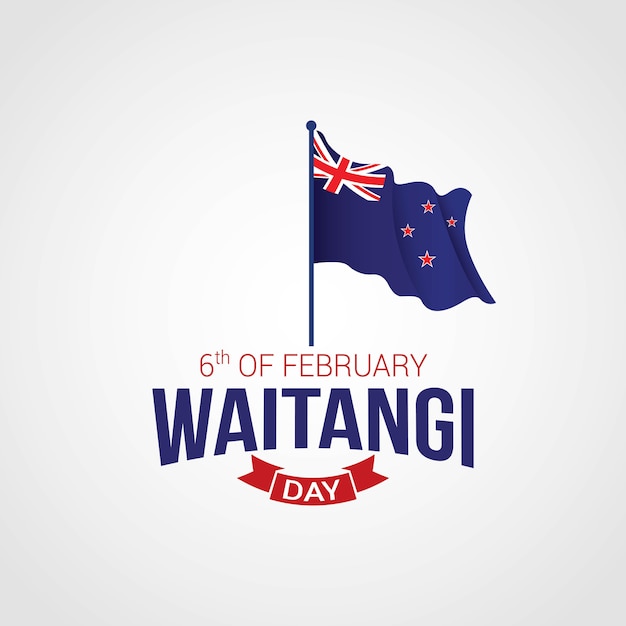 Waitangi day Premium Vector