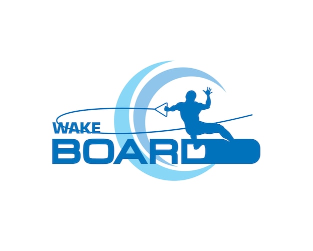 Download Wakeboarding logo Vector | Premium Download