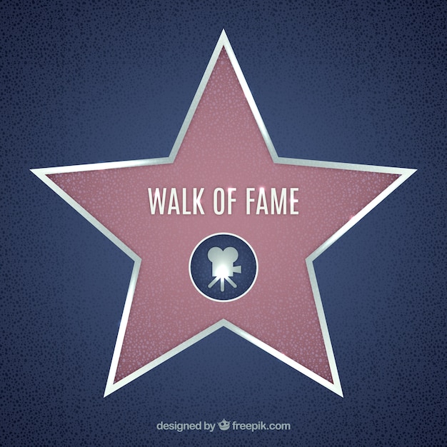 Walk of fame star background | Free Vector