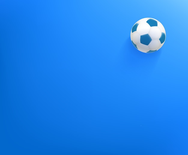 サッカーボールの壁紙 コピースペースの背景 プレミアムベクター