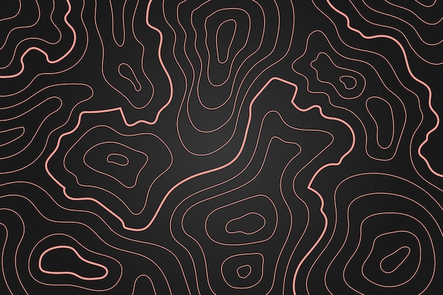 Wallpaper with topographic map style | Free Vector