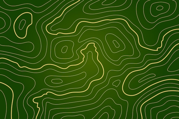 Wallpaper with topographic map theme | Free Vector