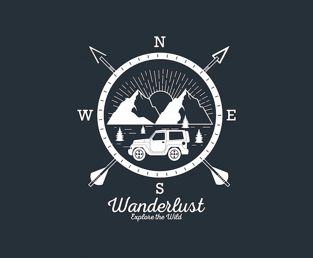 Download Free Wanderlust Adventure Logo Premium Vector Use our free logo maker to create a logo and build your brand. Put your logo on business cards, promotional products, or your website for brand visibility.