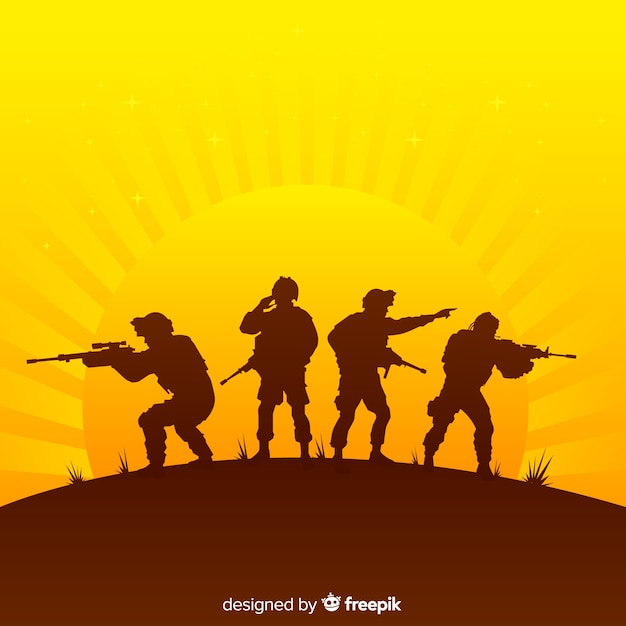Soldier Silhouette Vectors, Photos and PSD files | Free Download