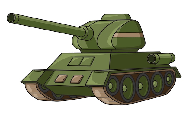 Premium Vector | War tank cartoon