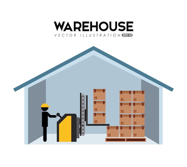 Premium Vector | Warehouse