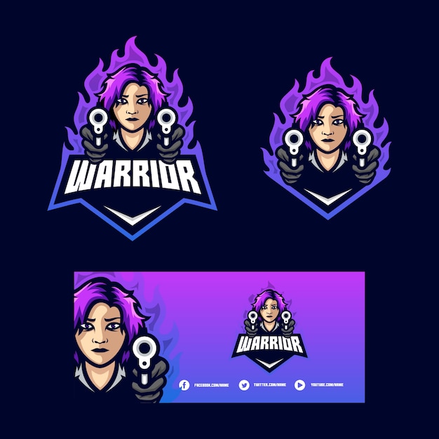 Download Free Warrior Girl Concept Illustration Vector Template Premium Vector Use our free logo maker to create a logo and build your brand. Put your logo on business cards, promotional products, or your website for brand visibility.