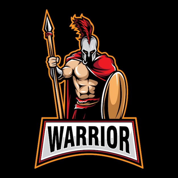 Premium Vector | Warrior logo gaming