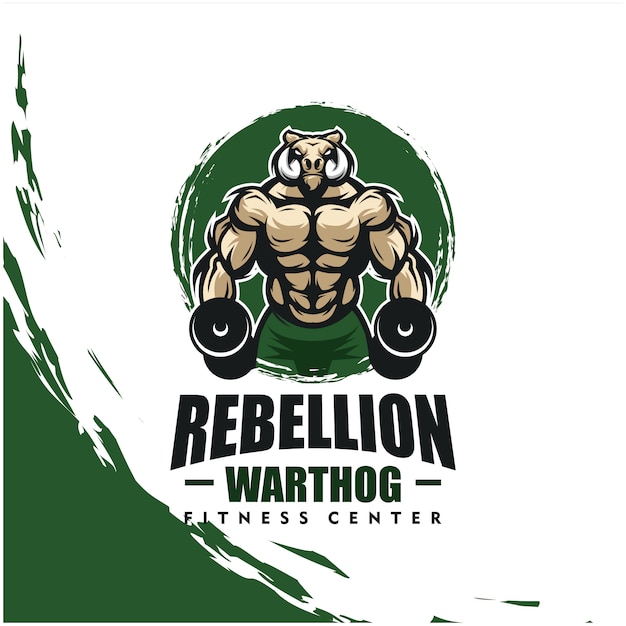 Download Free Warthog With Strong Body Fitness Club Or Gym Logo Design Element Use our free logo maker to create a logo and build your brand. Put your logo on business cards, promotional products, or your website for brand visibility.