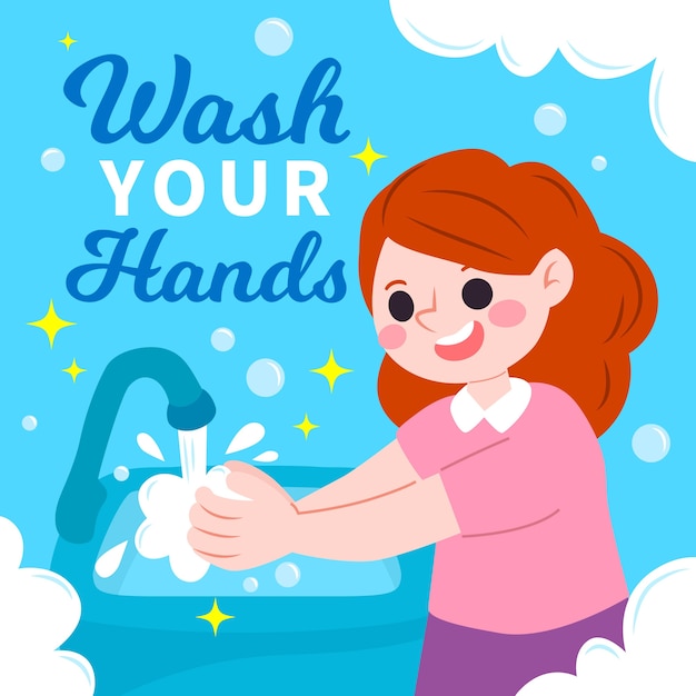 Download Wash your hands advice | Free Vector