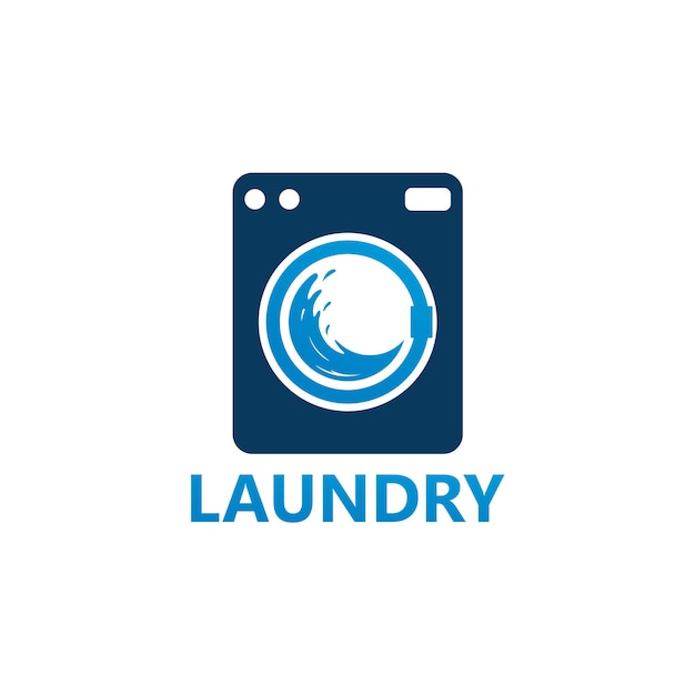 Premium Vector | Washing laundry logo template design vector, emblem ...