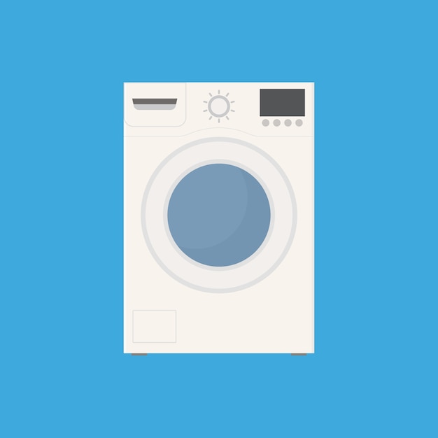 洗濯機アイコンフラットスタイル プレミアムベクター