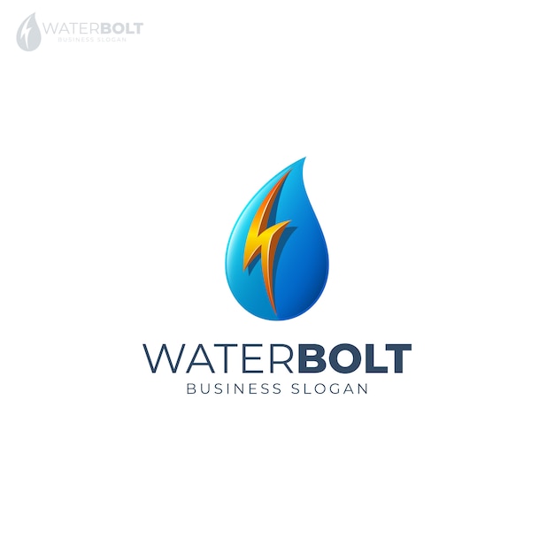 Download Free Water Bolt Logo Premium Vector Use our free logo maker to create a logo and build your brand. Put your logo on business cards, promotional products, or your website for brand visibility.