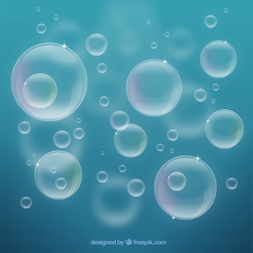 Free Vector | Water bubbles background