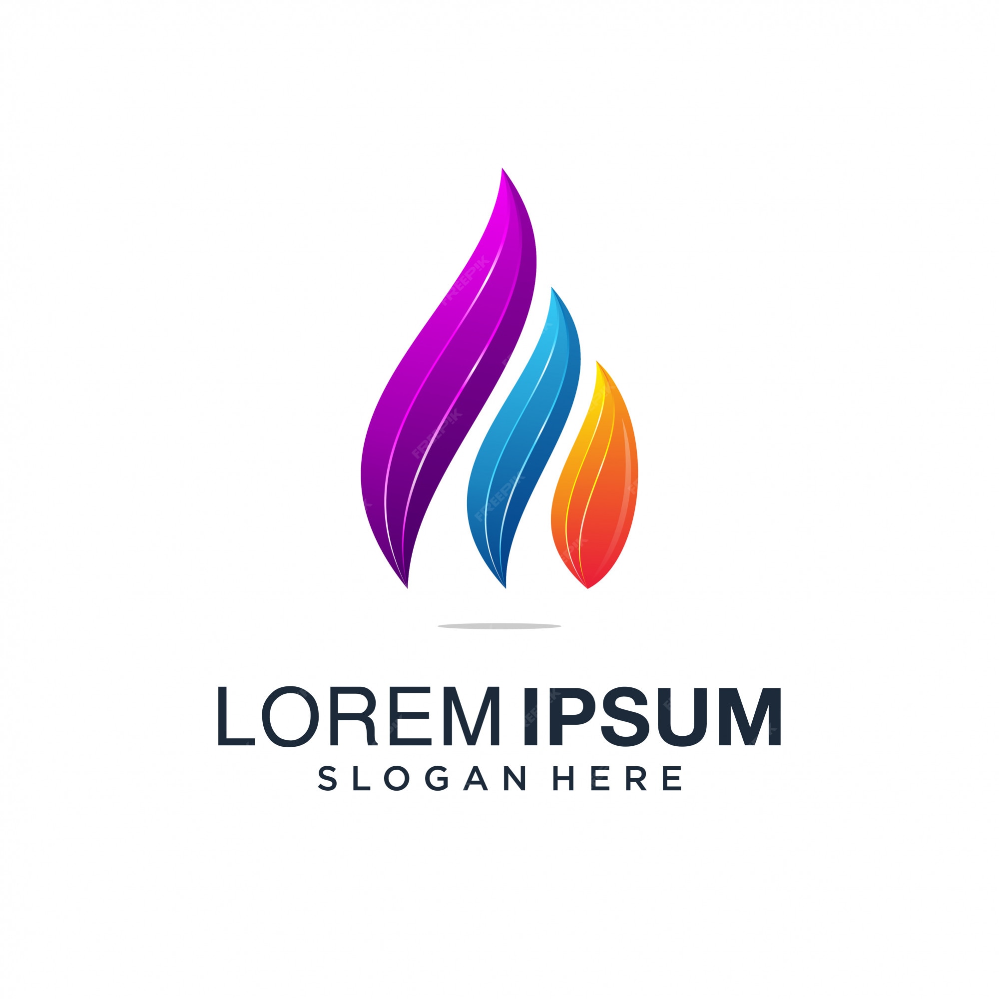 Premium Vector | Water drop colorful logo