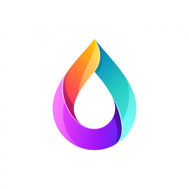 Download Free Water Drop Logo Design Full Color Premium Vector Use our free logo maker to create a logo and build your brand. Put your logo on business cards, promotional products, or your website for brand visibility.