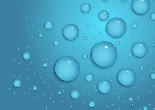 Free Vector Water Drops Background