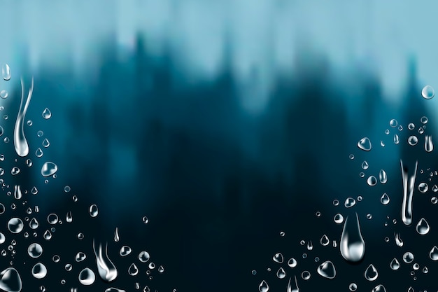 Free Vector Water Drops Background