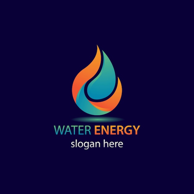 Premium Vector | Water energy logo