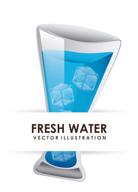 水グラフィックデザインベクトルイラスト 無料のベクター