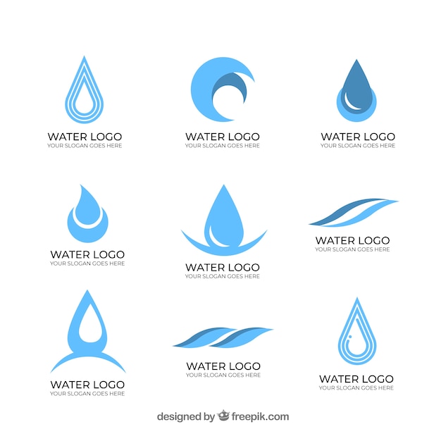 Download Free Water Logos Collection For Companies Free Vector Use our free logo maker to create a logo and build your brand. Put your logo on business cards, promotional products, or your website for brand visibility.
