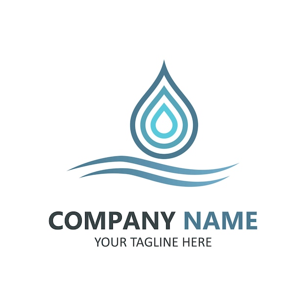 Water pure logotype | Premium Vector