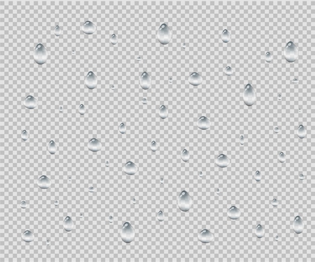 Premium Vector | Water rain drops vector set