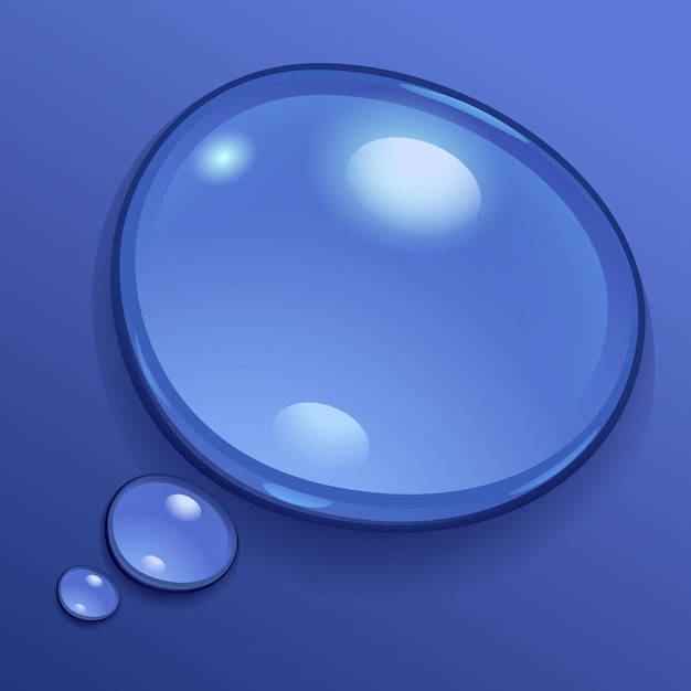speech bubble water