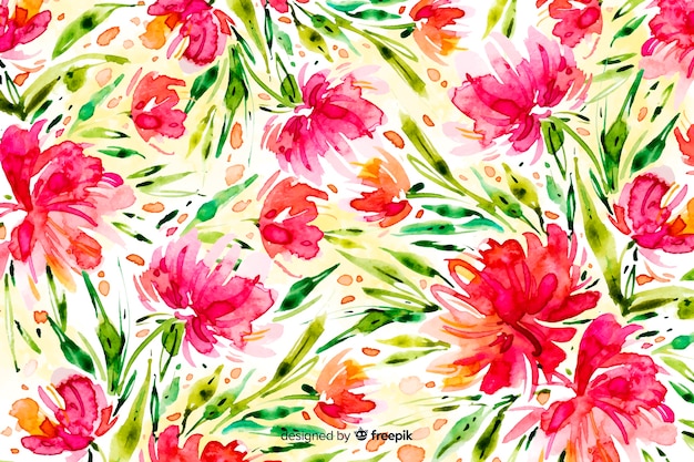 Download Watercolor abstract floral background Vector | Free Download