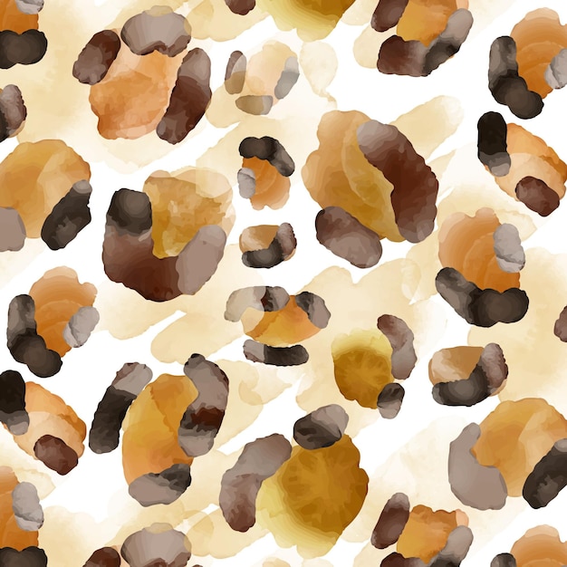 Free Vector | Watercolor animal print pattern