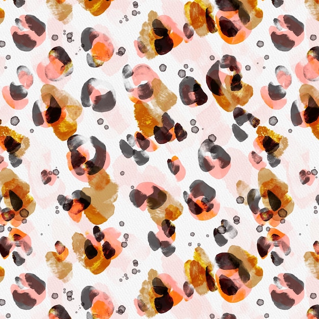 Free Vector | Watercolor animal print pattern