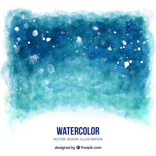 Premium Vector | Watercolor background in blue tones