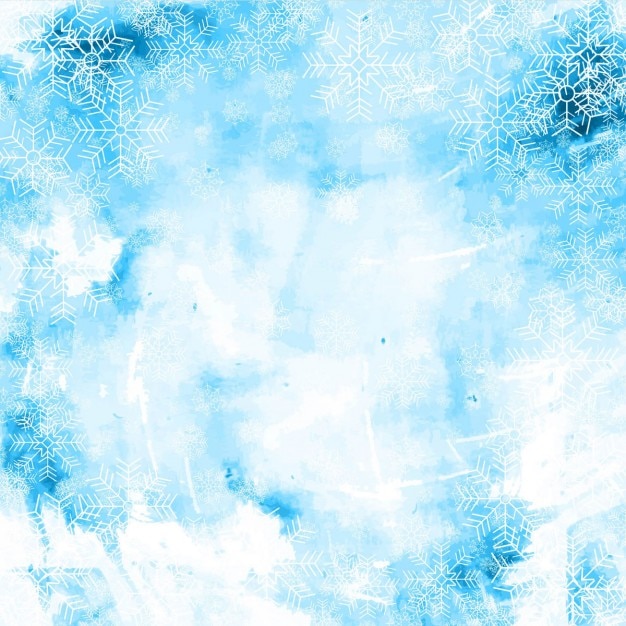 Download Free Vector | Watercolor background of snowflakes