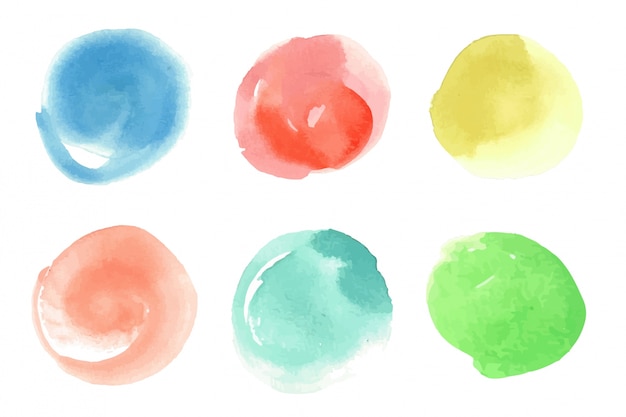 Download Free Vector | Watercolor brush stroke collection