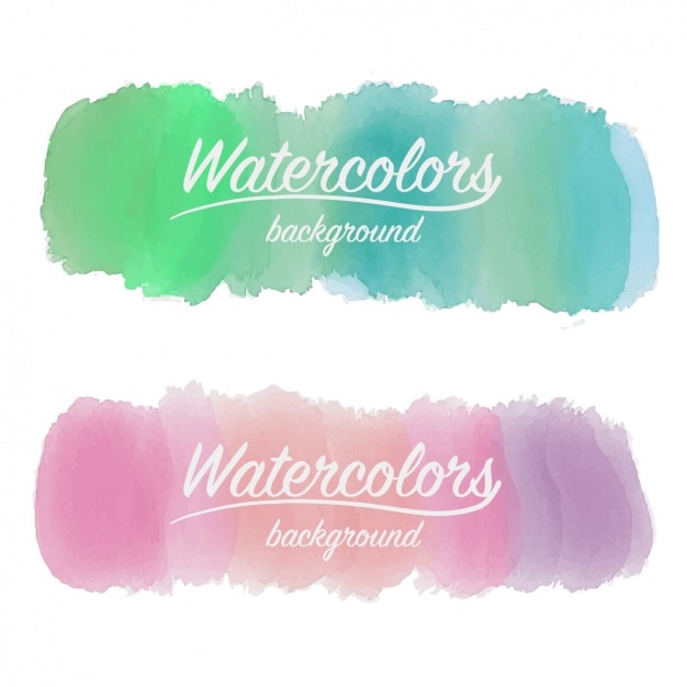 Download Free Vector | Watercolor brush strokes design