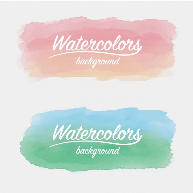 Download Free Vector | Watercolor brush strokes design