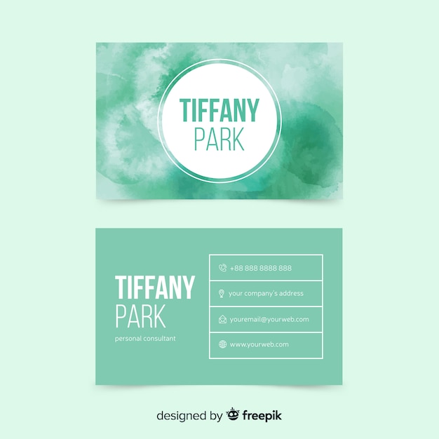 Download Free Watercolor Business Card Template Free Vector Use our free logo maker to create a logo and build your brand. Put your logo on business cards, promotional products, or your website for brand visibility.