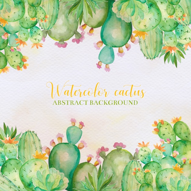 Cactus Watercolor Wallpaper